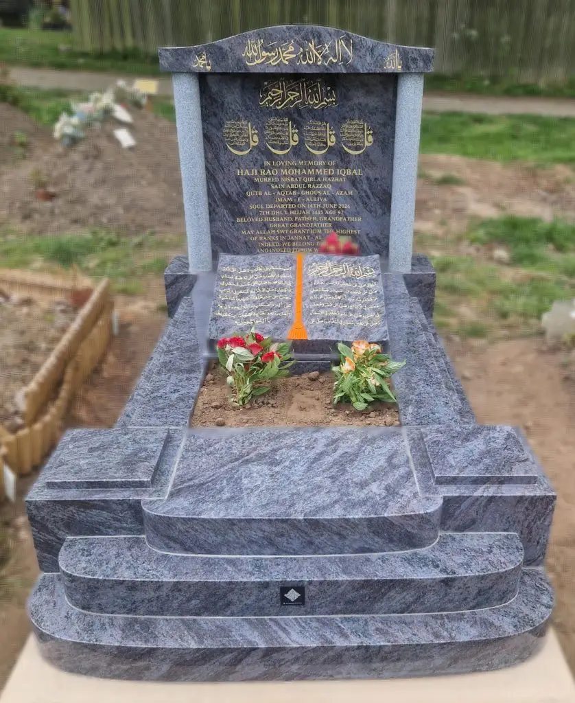 bahama-blue-granite-headstone-kerbset